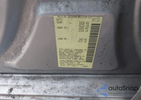 2014 Nissan Altima 2.5 Sv z USA, uszkodzony, nr VIN 1N4AL3AP6EN200129